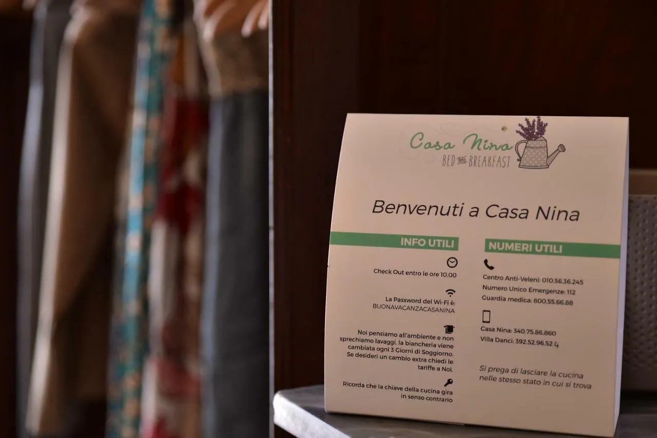 Bed and Breakfast Casa Nina à Toirano Couette-café